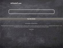 Tablet Screenshot of dallashall.com